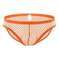 thumbnail image 2 of Uinagy Men's Solid Color Mesh Hollow Briefs, 2 of 8