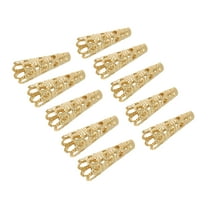 Uxcell 23mm Corsage Decorative Holder Brooch Pin Vase Pocket Boutonnieres Holder Rose Gold 10 Pcs