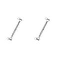 thumbnail image 1 of Youkk Stainless Steel Closed Body Turnbuckle Jaw Wire Rope Fork Screw Rigging Silver M10 2Set, 1 of 6