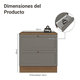 thumbnail image 2 of Gabinete Bajo Cocina Madesa Vik 80cm Con 2 Cajones MG, 2 of 4