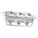 thumbnail image 4 of Calentador de comida para buffet, olla para servir buffet con asa, gran capacidad, fácil de limpiar 13 l 3 compartimentos, 4 of 9