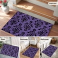 thumbnail image 5 of 2x3 Ft Entryway Area Rug, Halloween Kitchen Rug Runner Washable Floor Mat, Purple Black Haunted-House Fall Seasonal Non Slip Indoor Door Mat Throw Carpet for Bathroom Living Room Bedroom, 5 of 8