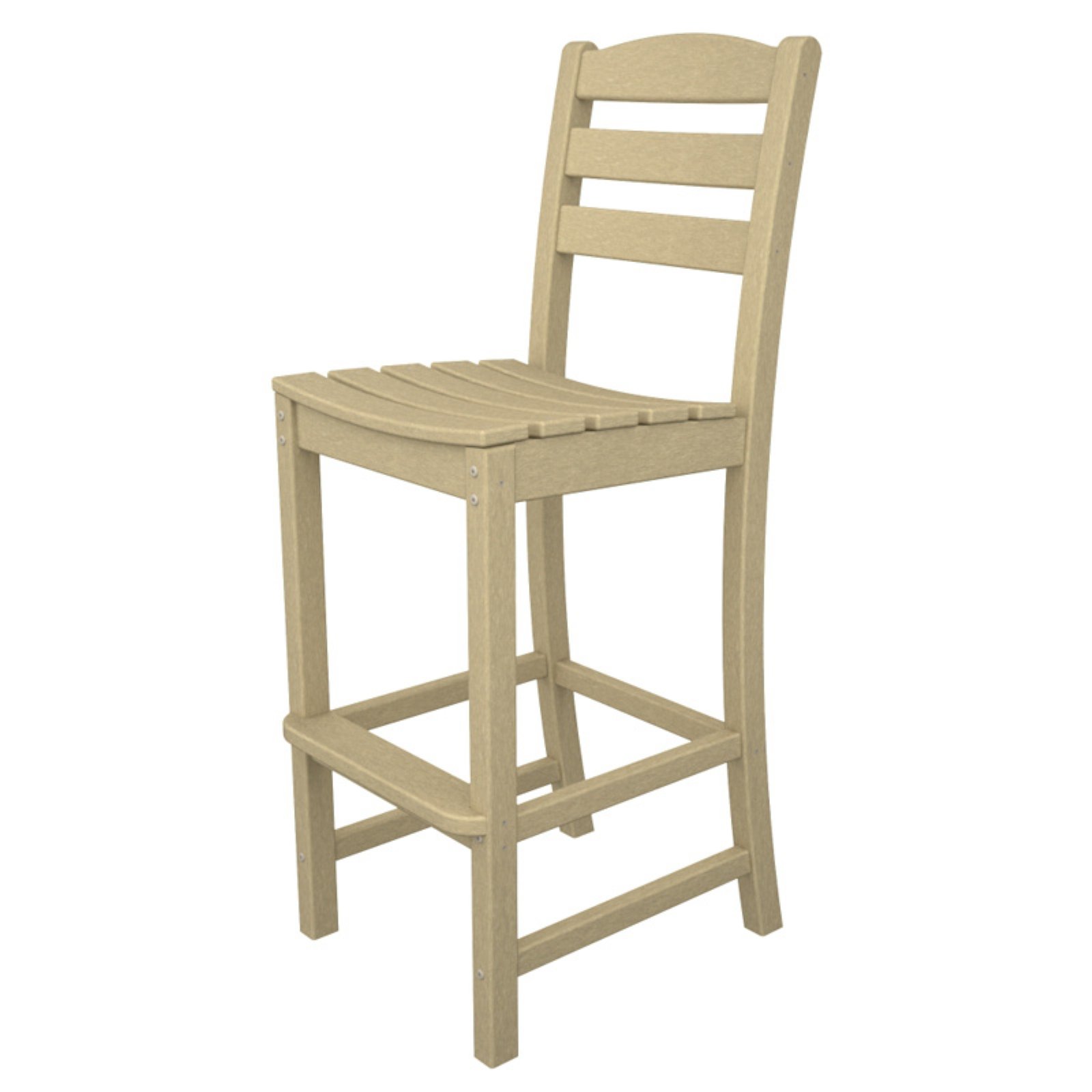 Polywood La Casa Cafe Outdoor Bar Chair in Green - image 2 of 4