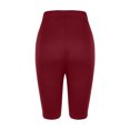 thumbnail image 5 of Tumotour Yoga Shorts For Women Plus Size Yoga Shorts Solid Color Lace Elastic High Waisted Running Workout Gym Shorts Sports Shorts, 5 of 5