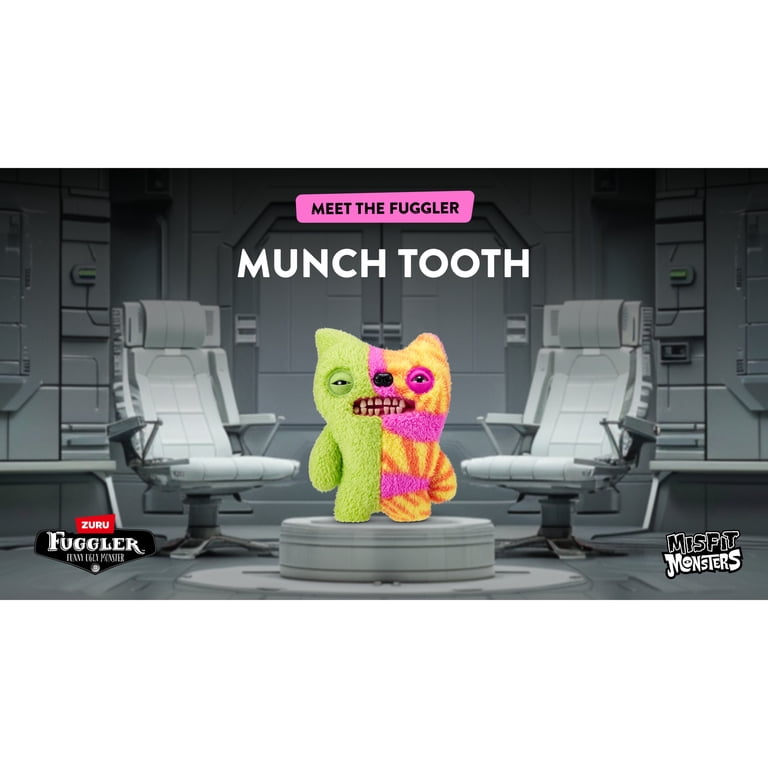 Fuggler, Misfit Monsters, 9 inch, Green & MultiBoth Teddy Pile