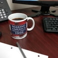 thumbnail image 4 of ThisWear 70th Birthday Gifts For All Making American Great Since 1956 11oz Ceramic Coffee Mug with Handle USA Flag, 4 of 8