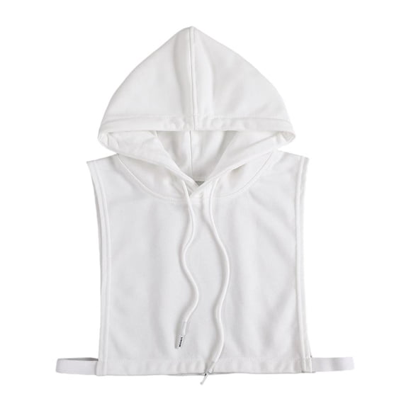 Cuello falso, cuello falso, ropa elegante, sudadera con capucha y sombrero, cuello falso de algodón para blanco
