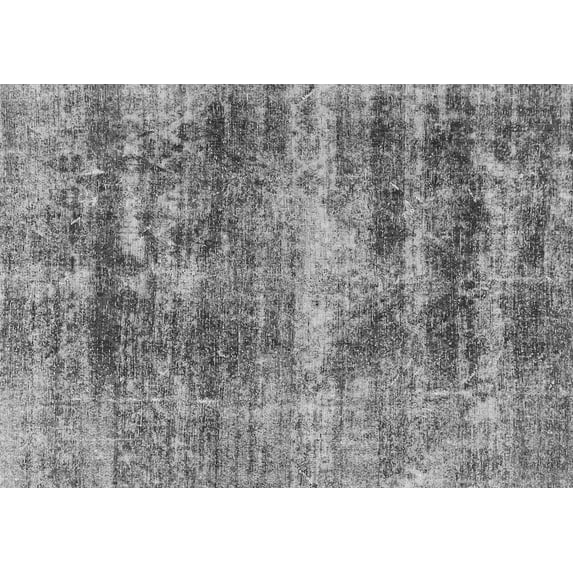 Ahgly Company Indoor Rectangle Abstract Gray Modern Area Rugs, 5' x 8'