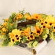 thumbnail image 5 of Guirnaldas de girasoles artificiales Guirnaldas florales grandes de 18 "para puerta dentera Girasol amarillo artificial con hojas perfecl corona de girasol, 5 of 8