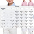 thumbnail image 3 of breaise Boys Tshirt Casual Long Sleeve Button-Down Dress Shirts Loose Fit Solid Color School Uniform Oxford Shirt, 3 of 8
