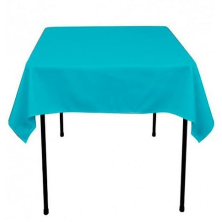 

40 pack 60 x 60 Square Overlay Tablecloth 100% polyester Wholesale Wedding (Color: Turquoise)