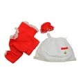 thumbnail image 2 of Fun World Red and White Plush Velour Santa Claus Unisex Adult Christmas Costume Suit - One Size, 2 of 4