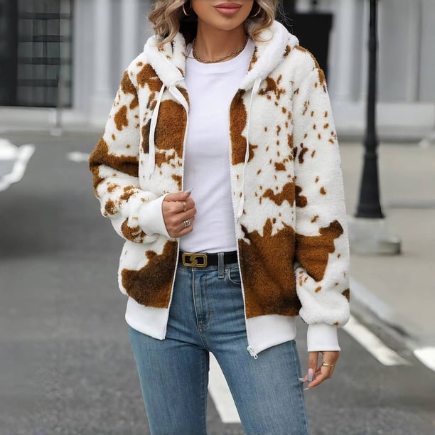 Abrigo y chaquetas casuales con capucha de manga larga para mujer, abrigo informal regular holgado a cuadros con capucha de manga larga, abrigo con capucha de manga larga para mujer