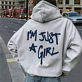 thumbnail image 2 of Silver Basic Beautiful Y2K Men's And Women's Hooded Loose Hip-hop Retro Gothic Sweatshirt Streetwear S,LightGrey-1, 2 of 2