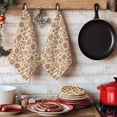 thumbnail image 6 of Brown Floral Kitchen Towels Set of 3, Vintage Rustic Flowers Botanical Spring Absorbent Dish Towels for Kitchen, Microfiber Hand Towel, Quick Drying Tea Towel for Cleaning Decorative Dishcloths, 6 of 7