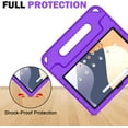 thumbnail image 4 of SUPNICE Kids Case for Onn 10.1” Model 100135925 Tablet (4th Generation, 2024), Light Weight Shock Proof Handle Stand Case for Walmart Onn 10.1 inch Tablet (Just Fit 2024, 4 Gen), Purple, 4 of 9