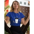 thumbnail image 2 of But First Coffee Butterflies T-Shirt Women -Image by Shutterstock, Female Large, 2 of 4