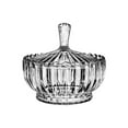 thumbnail image 1 of simhoa Glass Candy Dish with Lid Container Cookie Jar for Wedding Buffet Home Decor Style A, 1 of 7