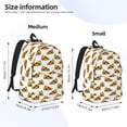 thumbnail image 2 of Saiise Pizza Print Laptop Backpack - Adjustable Shoulder Straps, Water-Resistant, Large Capacity, Stylish Design, Unisex for School, Office, Travel-Medium, 2 of 5