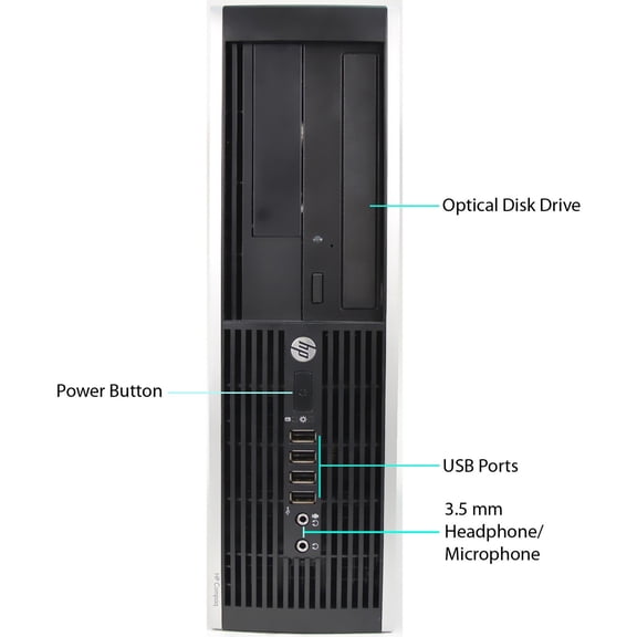 HP 6000 Pro Desktop Computer, Intel Core 2 Duo Dual-core (2 Core) 3 GHz, 4 GB RAM DDR3 SDRAM, 320 GB HDD, Small Form Factor, Silver,