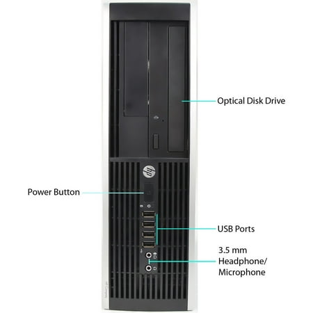 HP 6000 Pro Desktop Computer, Intel Core 2 Duo Dual-core (2 Core) 3 GHz, 4 GB RAM DDR3 SDRAM, 320 GB HDD, Small Form Factor, Silver,