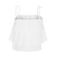 thumbnail image 5 of Womens Ruffle Cute Top Cropped Tees Tie Shoulder Flowy Sleeveless Camisole Beach Casual Tanks Summer Shirts 2025, 5 of 5