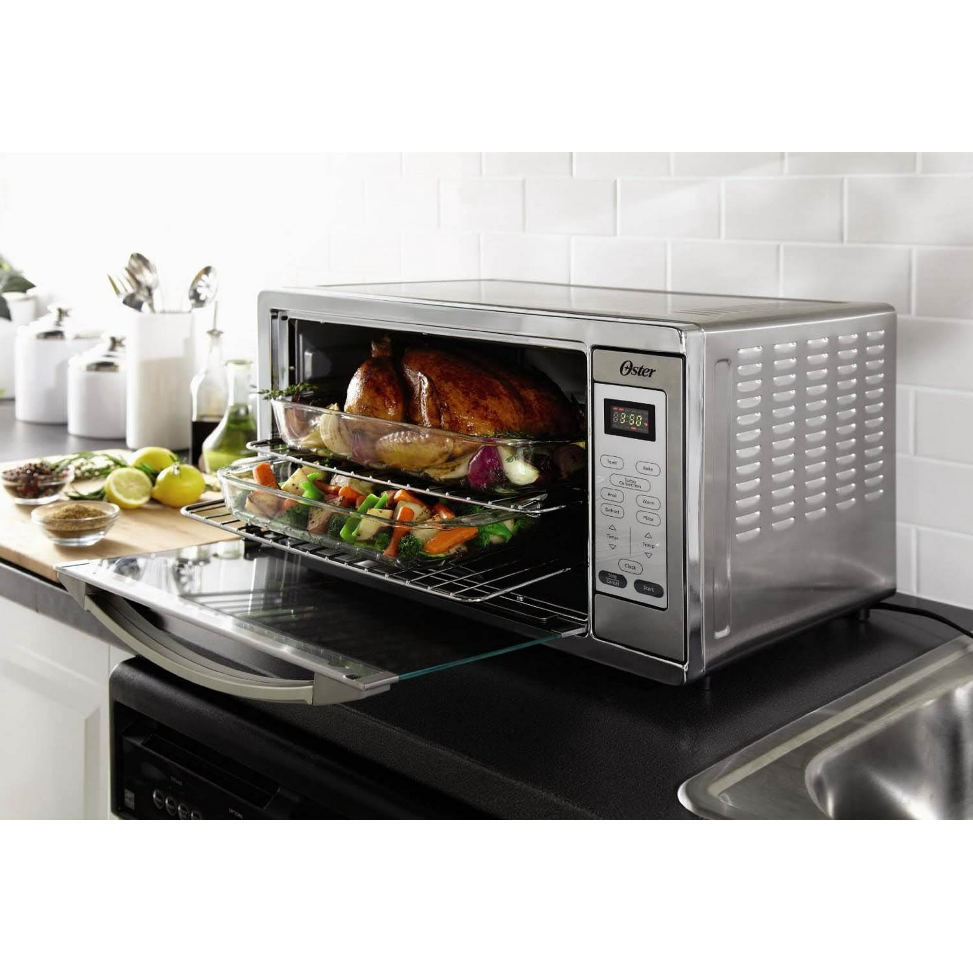 Oster TSSTTVXLDG Extra Large Digital Toaster Oven Stainless Steel Walmart