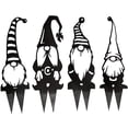 thumbnail image 6 of JZROCKER Metal Iron Faceless for Doll Gnomes Statue Art Silhouette Home Garden Decoration Outdoor Yard Patio Courtyard Artwork Dwarf Ornaments, 6 of 9