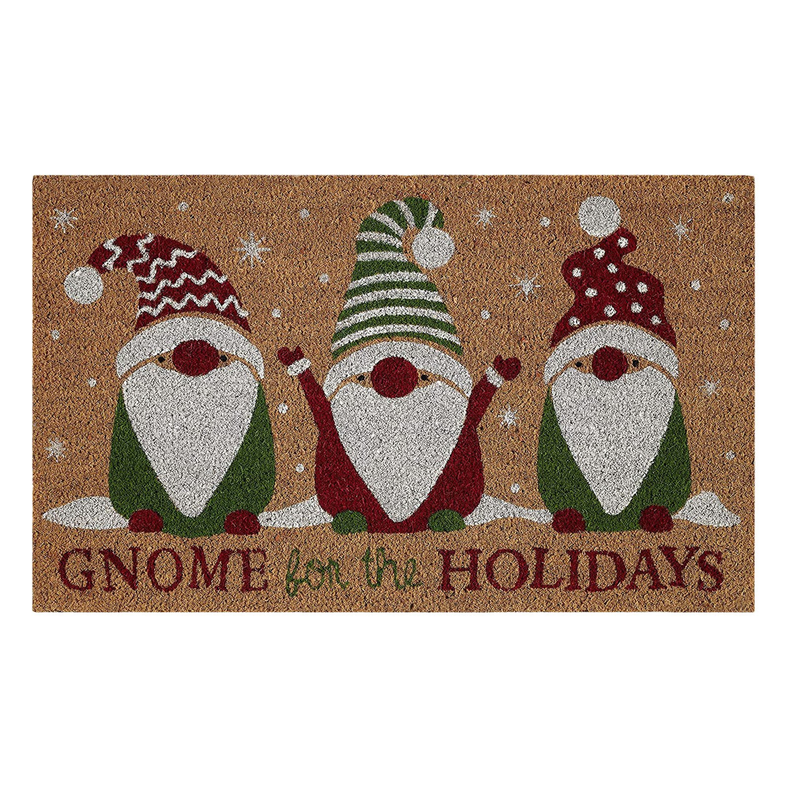 Christmas Doormat Personalized Front Door Mat Decoration Gnomes Xmas Decor