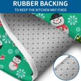 thumbnail image 4 of Green Christmas Snowman Pattern Bathroom Rugs Sets 3 Piece,Toilet Cover Set,Absorbent Non Slip Bathroom Mats Sets with U-Shaped Contour Rug Toilet Rug Set, 4 of 5