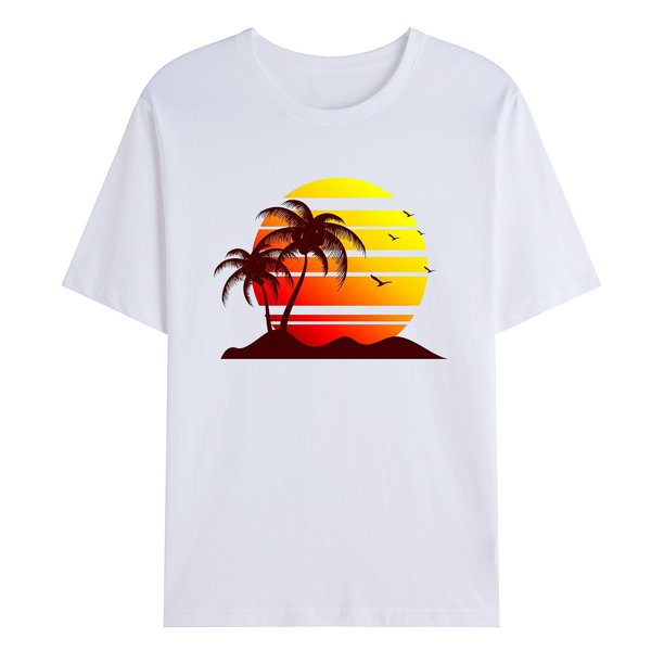 Hombres Casual Moda Cuello Redondo Jersey Estampado Camiseta Manga Corta Tops Pompotops oipoqjl33255
