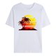 thumbnail image 1 of Hombres Casual Moda Cuello Redondo Jersey Estampado Camiseta Manga Corta Tops Pompotops  oipoqjl33255, 1 of 3