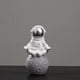 thumbnail image 3 of 2 estatuas de , escultura de , decoración de Hotel, manualidades doradas y pteadas Macarena Figuras de astronauta de resina, 3 of 7