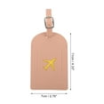 thumbnail image 2 of Unique Bargains 1 Pc Lightweight Luggage Tag for Travelling Pink Polyurethane, 2 of 5