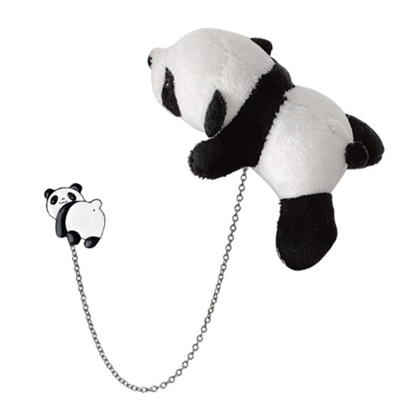 1pc Dibujos animados Panda Cadena Broche Cadena Pin Pin Badge Encantador de Corsage Accesorios