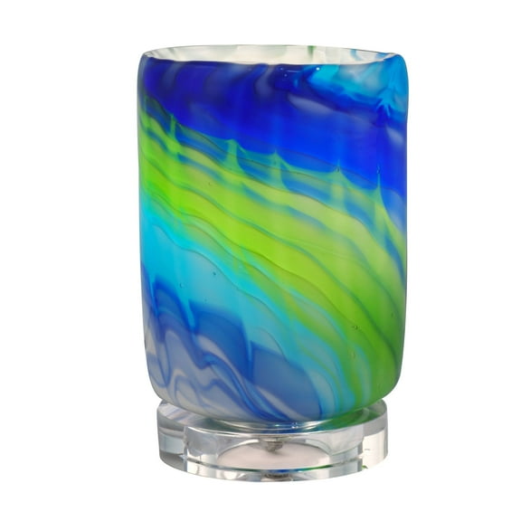 Springdale 6.75"H Summerland Hand Blown Art Glass Accent Lamp