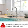 thumbnail image 2 of Brushed Nickel Kitchen Faucet for Effortless Elegance, 360° Swivel and Pull Down Sprayer for Daily Convenience, 2 of 8