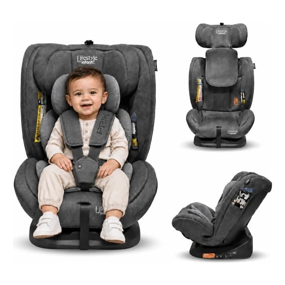 Autoasiento Reclinable Prix Con Soporte Desmontable Para La Cabeza Arnés De Seguridad De 5 Puntos Aprobado Por La Regulación R129 (i-Size) Edad Recomendada 0 a 12 años Lifestyle By Infanti