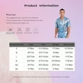 thumbnail image 7 of iiniim Mens Short Sleeve Shiny Button up Blouse T Shirt for Party and Clubbing Light Blue L, 7 of 7