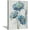 Blue Floral Canvas Art, variant on Abstract Flower Print Wall Art: Botanical Flower Bouquet in Crystal Vase Picture Picture on Wrapped Canvas for Dining Room (12" x 16" x 1 Panel)