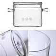 thumbnail image 4 of EeaseMX Olla de vidrio resistente al calor para sopa, olla transparente para estofado, olla para fideos instantáneos, cuencos para fideos, para cocina casera y restaurante (tapa plana de 1 l), 4 of 7