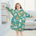 thumbnail image 5 of joogoo Blanket Hoodie for Cute Cats Cartoon Oversize Sweatshirt 3-14 YR L, 5 of 7