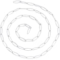thumbnail image 2 of 2 Strands(3.28ft/Strand) 6mm Soldered Paperclip Chains Stainless Steel Cable Chains Drawn Elongated Cable Chain Metal Chains for Women DIY Necklace Jewelry Making Stainless Steel Color, 2 of 6