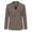 Brown, variant on Men's Slim Fit Wool Suit Jacket for Gentlemen Business Formal Occasions Stylish Tailored Coat