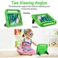 thumbnail image 5 of SUPNICE Kids Case for New iPad 9.7 2018/2017 with Built-in Screen Protector, Light Weight Shock Proof Handle Stand Kids Case for iPad 9.7 2017/2018 iPad Air/iPad Air 2/iPad Pro 9.7 - Green, 5 of 8