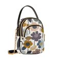 thumbnail image 7 of FORMRS Crossbody Bag for Women Quilted Travel Shoulder Cell Phone Purse with Chain Strap Handbag, Colorful Floral, 7 of 7