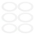 thumbnail image 1 of Anillos Goof Uxcell para iluminación empotrada de 6/8 pulgadas, 6 piezas de anillos de recorte de metal, diámetro exterior de 8.66 pulgadas, diámetro interior de 6.29 pulgadas, acabado mate blanco., 1 of 7