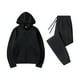 thumbnail image 1 of Gibobby Set Pants y Sudadera Mujer Mujer Otoño E Invierno Cremallera Suéter Sudadera Con Capucha Pantalones De Dos Piezas Ropa Deportiva Color Sólido Sudadera(Negro,G), 1 of 3