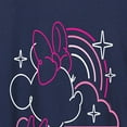 thumbnail image 3 of Disney - Minnie Mouse - Neon Rainbows & Stars - Women's Short Sleeve Graphic T-Shirt, 3 of 5