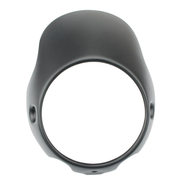 koolsoo Black Motorcycle Retro Cafe Racer 8" Headlight Fairing Windshield Screen Protector Universal Ornamental